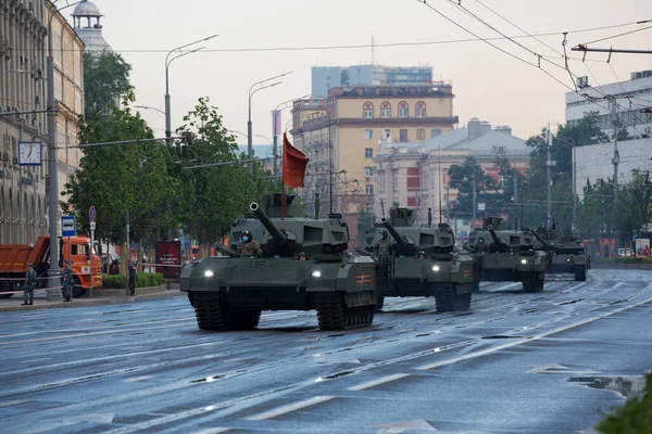 Moscú Rusia 2020 Ensayo Del Desfile Del Día Victoria Ejército —  Fotos de Stock