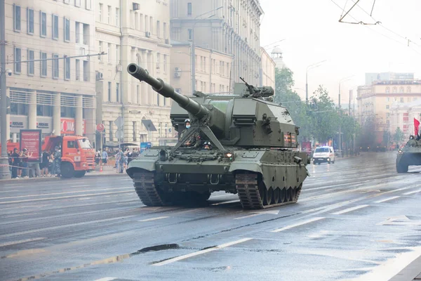 Moscou Russie 2020 Répétition Défilé Jour Victoire Sur Rue Sadovaya — Photo