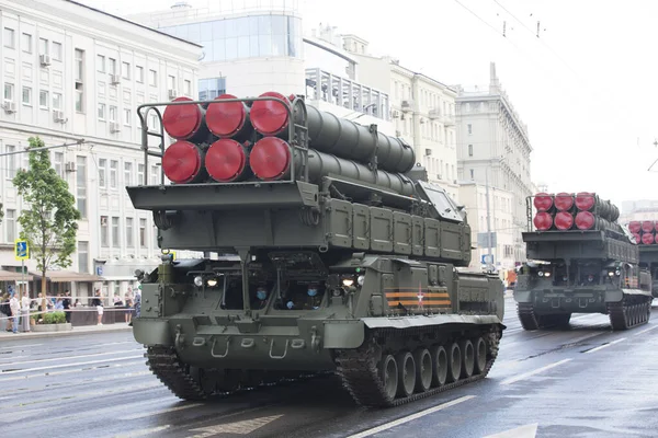 Moscú Rusia 2020 Ensayo Del Desfile Del Día Victoria Ejército — Foto de Stock