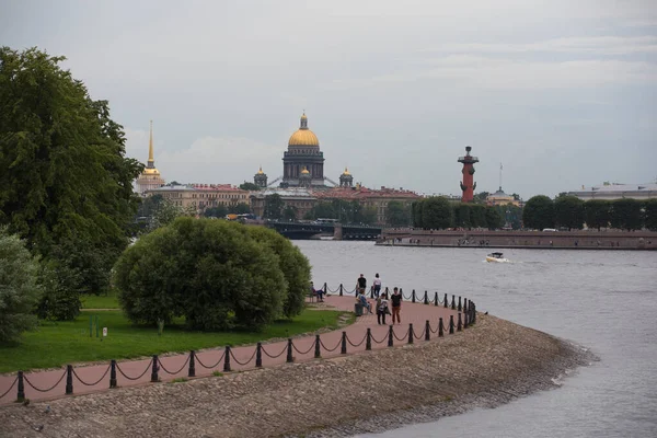 Saint Petersburg Russia 2021 View Neva River Embankment Peter Paul — Fotografia de Stock