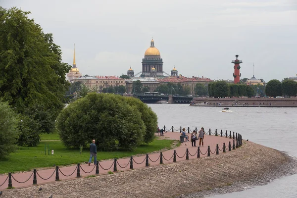 Saint Petersburg Russia 2021 View Neva River Embankment Peter Paul — Fotografia de Stock