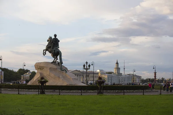 Saint Petersburg Russia 2021 Bronze Horseman Equestrian Sculpture Peter Great — Stockfoto