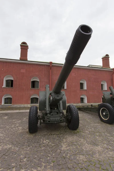 Soviet Howitzer Heavy Gun M1937 Naryshkin Bastion Peter Paul Fortress — Stock Photo, Image