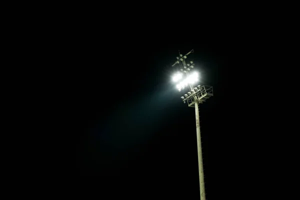 Photo Shows Stadium Lights Flashing Dark — Fotografie, imagine de stoc