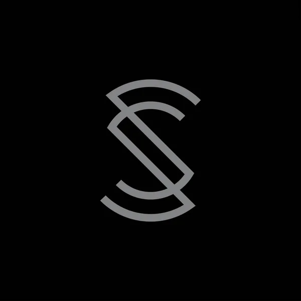 Dopis Logo Design Inspirace Vektorové Šablony Dvojitý Symbol — Stockový vektor