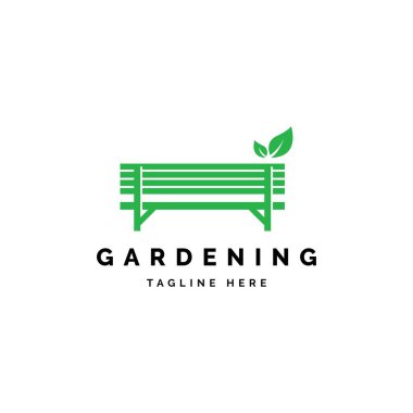 Garden chair logo design illustration vector template