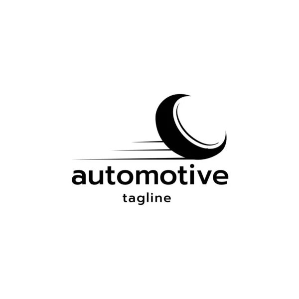 Automotive Tire Logo Design Illustration Vector Template — Stock Vector