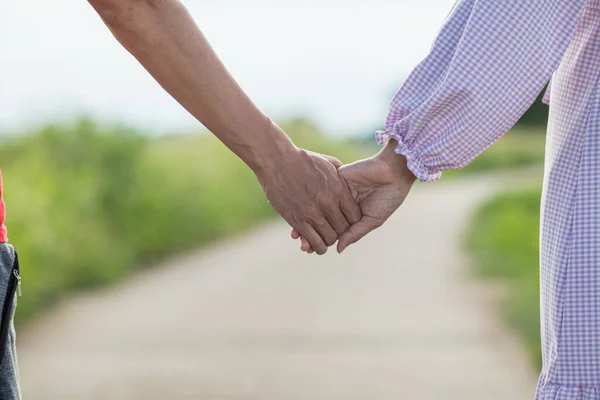 Casais Valentine Apertam Mãos Para Expressar Amor Cuidado Prometem Cuidar — Fotografia de Stock