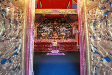 Chiang Mai Thai 29 November 2021 The beautiful scenery inside the temple includes the buildings that were built according to Buddhist beliefs and the temple is also the center of Buddhist beliefs.