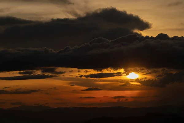 Beautiful scenery background of the sky during twilight makes it possible to see the beautiful colors of the natural sky. Beautiful colorful backdrop of the evening sky after sunset.