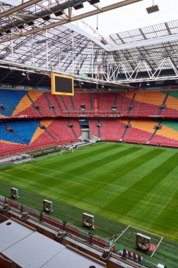 Amsterdam Arena (Johan Cruijff Arena) FC AJAX futbol stadyumu içinde turistik bir turneye çıktı.