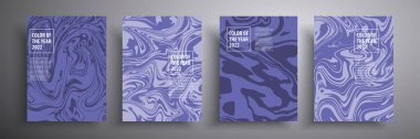 Sıvı efektli vektör dokuları. Broşürler, posterler, kapaklar, defterler, dergiler, afişler, el ilanları, kartpostallar vs. için şablon koleksiyonu.