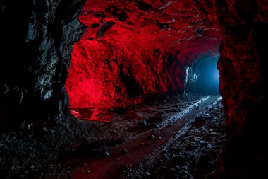 Tunnels of old abandoned mine