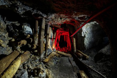 Tunnels of old abandoned mine