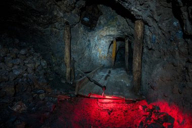 Tunnels of old abandoned mine