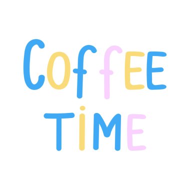 Kahve saati elle yazılmış metin