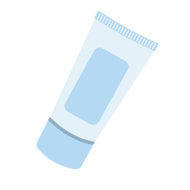 Krem, maske, kabuk soyma ve diğer kozmetik ürünleriyle kaplı kapalı bir tüp. Kozmetik paket resmi