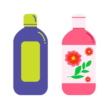 Şampuan, tonik ve losyon için kozmetik şişeleri