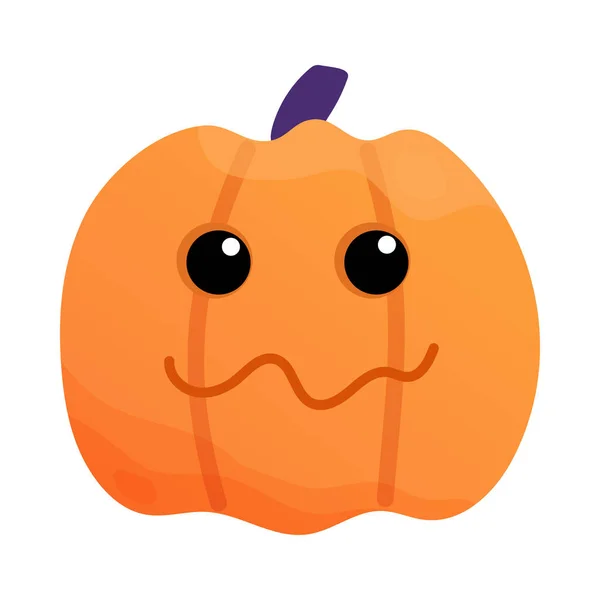 Pumpkin Character Happy Smiling Pumpkin Emotions Vegetables Autumn Design Thanksgiving — Stockvector