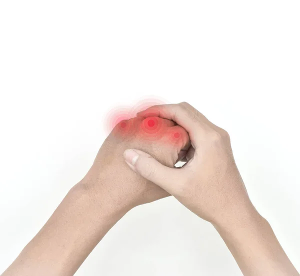 Metacarpophalangeal Joints Inflammation Concept Idea Rheumatic Arthritis Hand Joint Swelling — Stockfoto