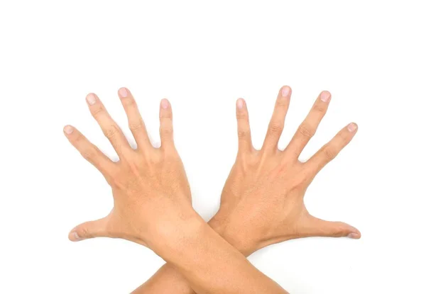 Спазматична Рука Простота Язів Рук Концепція Здоров Суглобів Рук Пальців — стокове фото