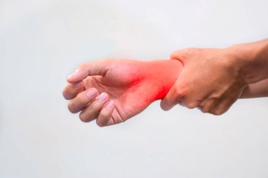 Bilek eklemi iltihabı. Eklem ağrısı veya osteoartrit kavramı.
