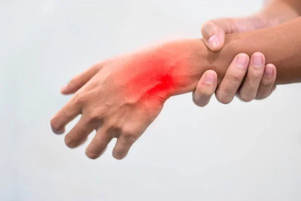 Entzündung Des Handgelenks Konzept Der Gelenkschmerzen Oder Arthrose — Stockfoto