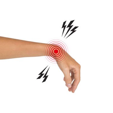 Bilek eklemi iltihabı. Eklem ağrısı veya osteoartrit kavramı.