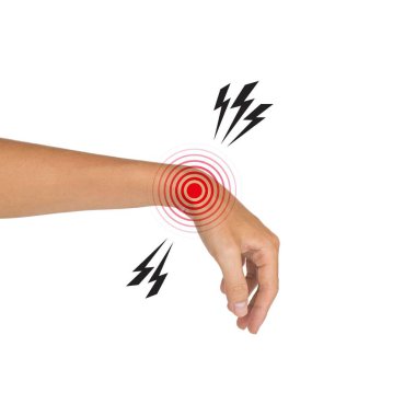 Bilek eklemi iltihabı. Eklem ağrısı veya osteoartrit kavramı.