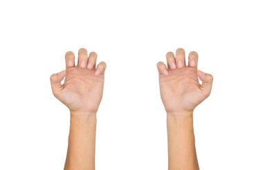 Güneydoğu Asyalı genç adamın elleri. Romatoid artrit, osteoartrit veya eklem ağrısı kavramı.