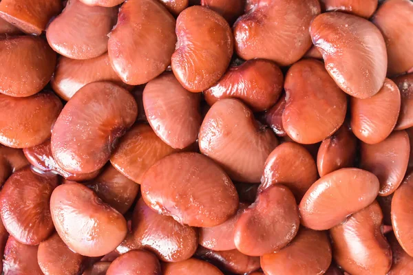 Feijão Liso Vermelho Comida Rica Proteínas Dieta Saudável Vista Perto — Fotografia de Stock