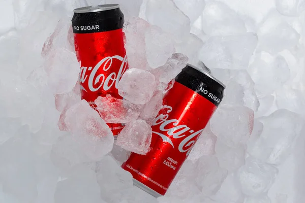 Pathum Thani Thaiföld Április 2020 Coca Cola Első Szóda Ital — Stock Fotó