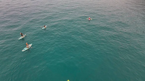 Paddle Boarding Lago Tahoe Foto Alta Calidad — Foto de Stock