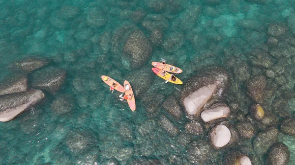 Paddle Boarding Lago Tahoe Foto Alta Calidad — Foto de Stock