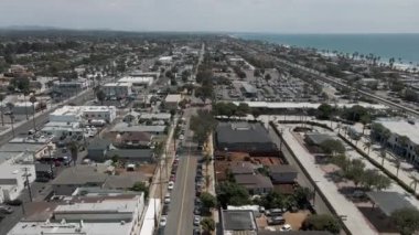 Oceanside California panoramik plaj manzarası. Yüksek kalite 4k görüntü