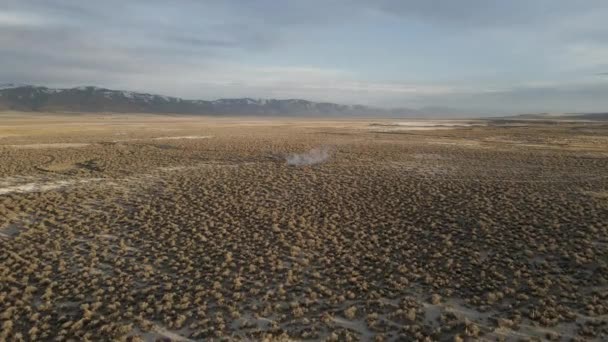 Aguas Termales Volcánicas Naturales Desierto Imágenes Alta Calidad — Vídeo de stock