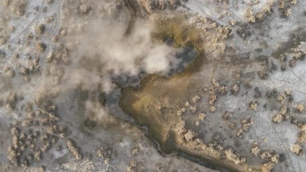 Aguas Termales Volcánicas Naturales Desierto Imágenes Alta Calidad — Vídeos de Stock