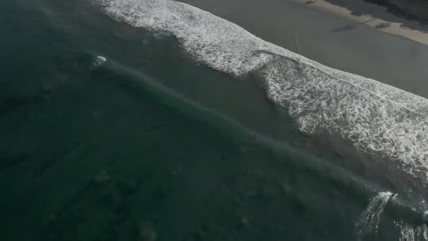 Carlsbad California Video Drone Filmación Lado Del Camping Océano Imágenes — Vídeo de stock