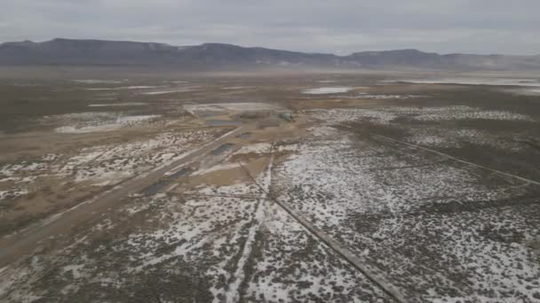 Sorgenti Termali Vulcaniche Naturali Sul Deserto Filmati Alta Qualità — Video Stock