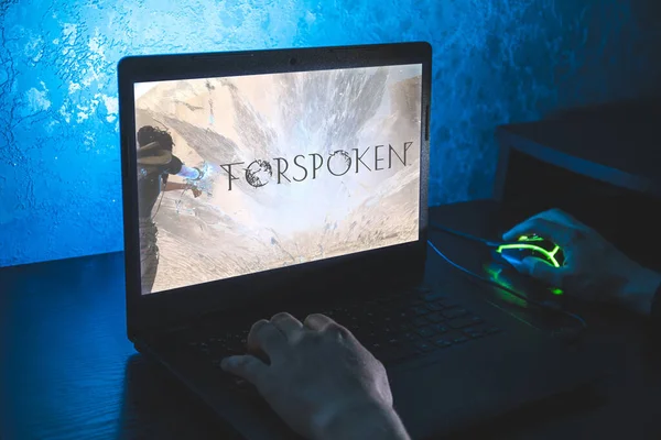 Forspoken Jeu Vidéo Point Vue Des Jeux Vidéo Sur Jouer — Photo