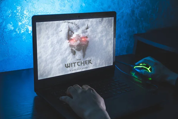 Das Neue Witcher Spiel Auf Dem Die Videospielreihe Witcher Ist — Stockfoto