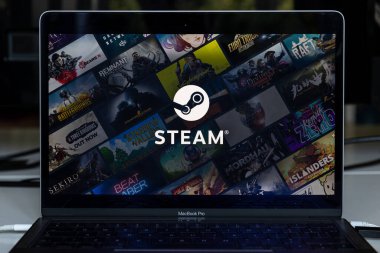 Vilnius, Lithuania - 2022 July 6: Steam app on PC screen. Steam is a video game digital distribution service and storefront by Valve