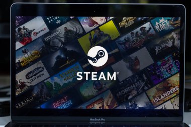 Vilnius, Lithuania - 2022 July 6: Steam app on PC screen. Steam is a video game digital distribution service and storefront by Valve
