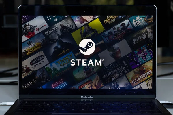 Vilnius Lituanie 2022 Juillet Application Steam Sur Écran Steam Est — Photo