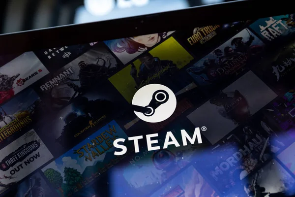 Vilnius Lituanie 2022 Juillet Application Steam Sur Écran Steam Est — Photo