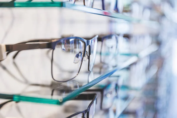 Glasses shop. Eyeglasses or spectacles, are vision eyewear, with lenses. . High quality photo