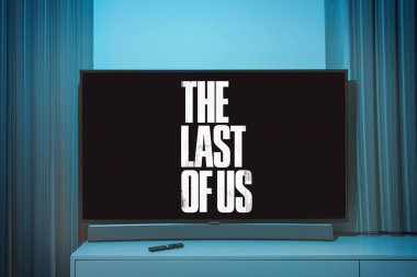 Kaunas, Litvanya - 5 Ekim 2022: Popüler TV dizisi HBO - ABD 'nin sonuncusu. Yüksek kalite fotoğraf