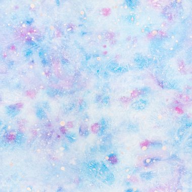 Kusursuz soyut suluboya arkaplan. Mavi, eflatun renkler. Tasarım için Raster illüstrasyonu, kumaş ve kağıt üzerine baskı.