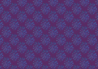 Mor arkaplandaki soyut mavi süs. Paketleme, paketleme, yapıştırma kitabı için arkaplan.