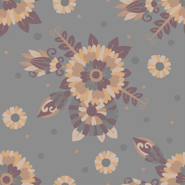 无缝模式 花卉装饰 — 图库矢量图片